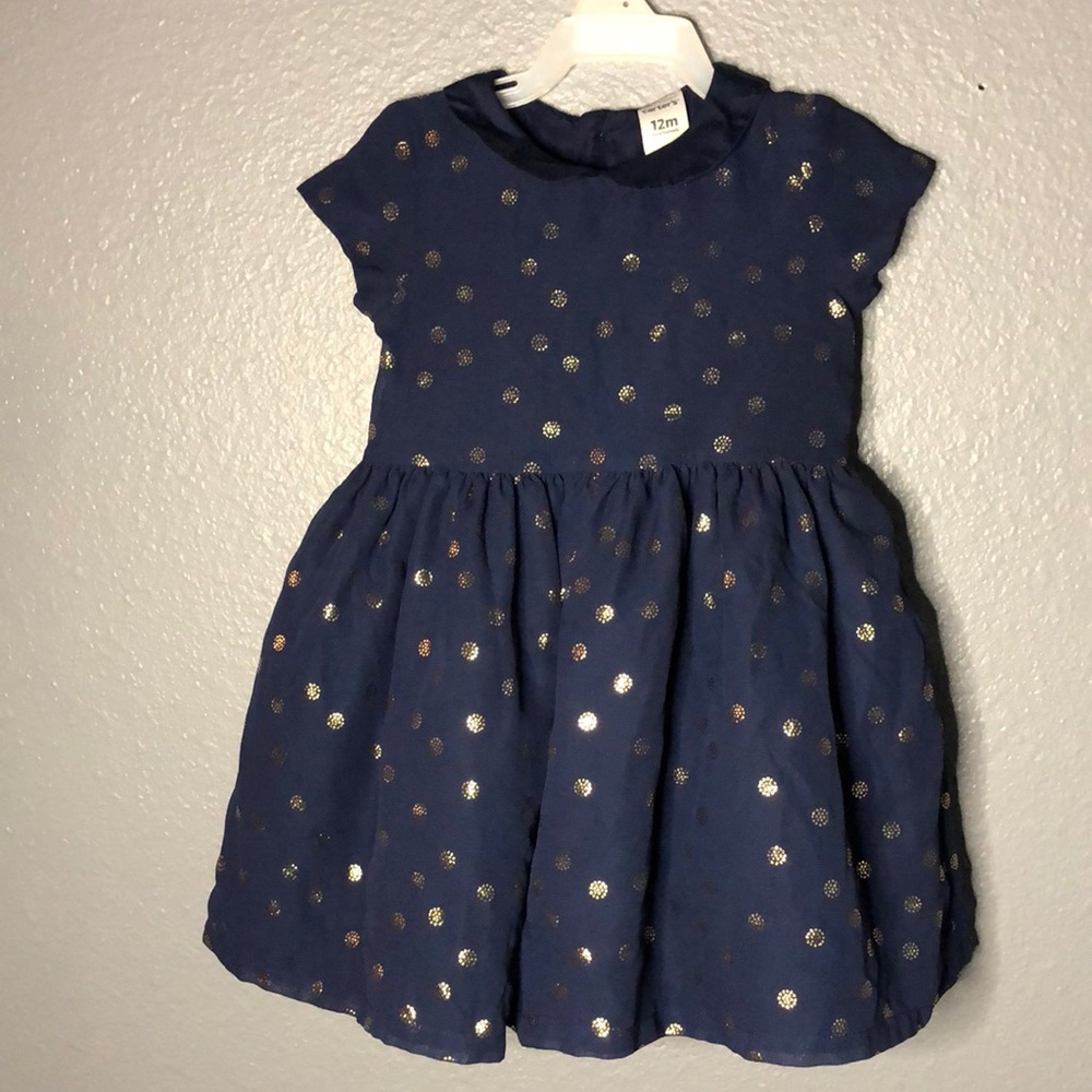 Gold and Navy Dress
